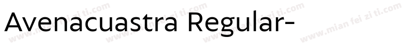 Avenacuastra Regular字体转换